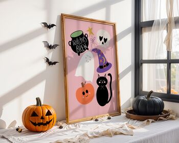 Witches Brew Halloween Art Print, 2 of 10