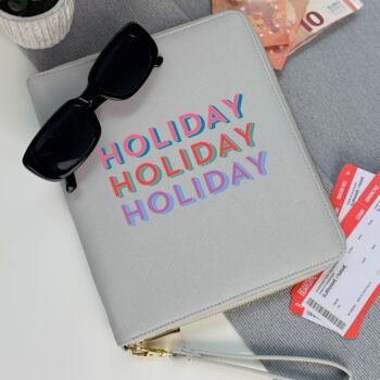 Personalised Holiday Holiday Holiday Travel Wallet, 2 of 4