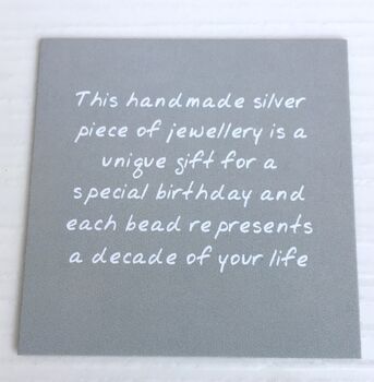 50th Birthday Handmade Silver Bangle, 3 of 7
