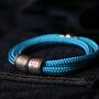 Turquoise Paracord And Silver Medical Alert Bracelet, thumbnail 1 of 4