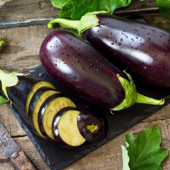 Vegetable Plants Aubergine 'Moneymaker' Plug Pack, 6 of 12