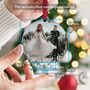 First Christmas Married Personalised Bauble Decoration, thumbnail 3 of 10