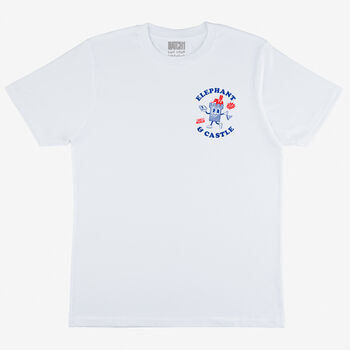 Elephant And Castle T Shirt In White, 2 of 2