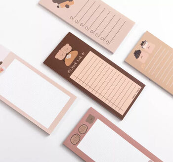 Cute Bear To Do Checklist Notepad, 4 of 4