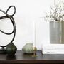 Anit Small Brass Candle Holder Set Of Two, thumbnail 1 of 4