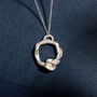 Moonstone Recycled Silver Eternity Necklace, thumbnail 3 of 6