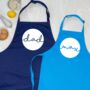 Personalised Father And Child Circle Design Apron Set, thumbnail 2 of 8