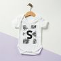 Personalised Palm Initial Baby Grow, thumbnail 2 of 8