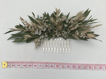 Dried Eucalyptus Flower Hair Comb, 4 of 4
