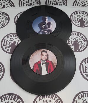 Custom Set Of Two Vinyl Record Drinks Coasters, 4 of 12