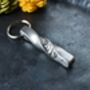 6th Anniversary Twist Iron Bar Forged Keyring Blacksmtih Made, thumbnail 4 of 12