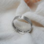 Men's Silver Personalised Eternity Ring, thumbnail 12 of 12