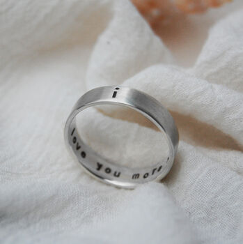 Men's Silver Personalised Eternity Ring, 12 of 12