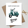 Personalised Fathers Day Scooter Card, thumbnail 4 of 4