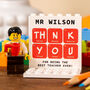 Science Teacher Lego® Brick Minifig Gift, Personalised Stem Teacher Gift With Custom Minifigs, thumbnail 2 of 12