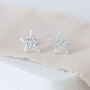 Sterling Silver Starfish Stud Earrings, thumbnail 2 of 11