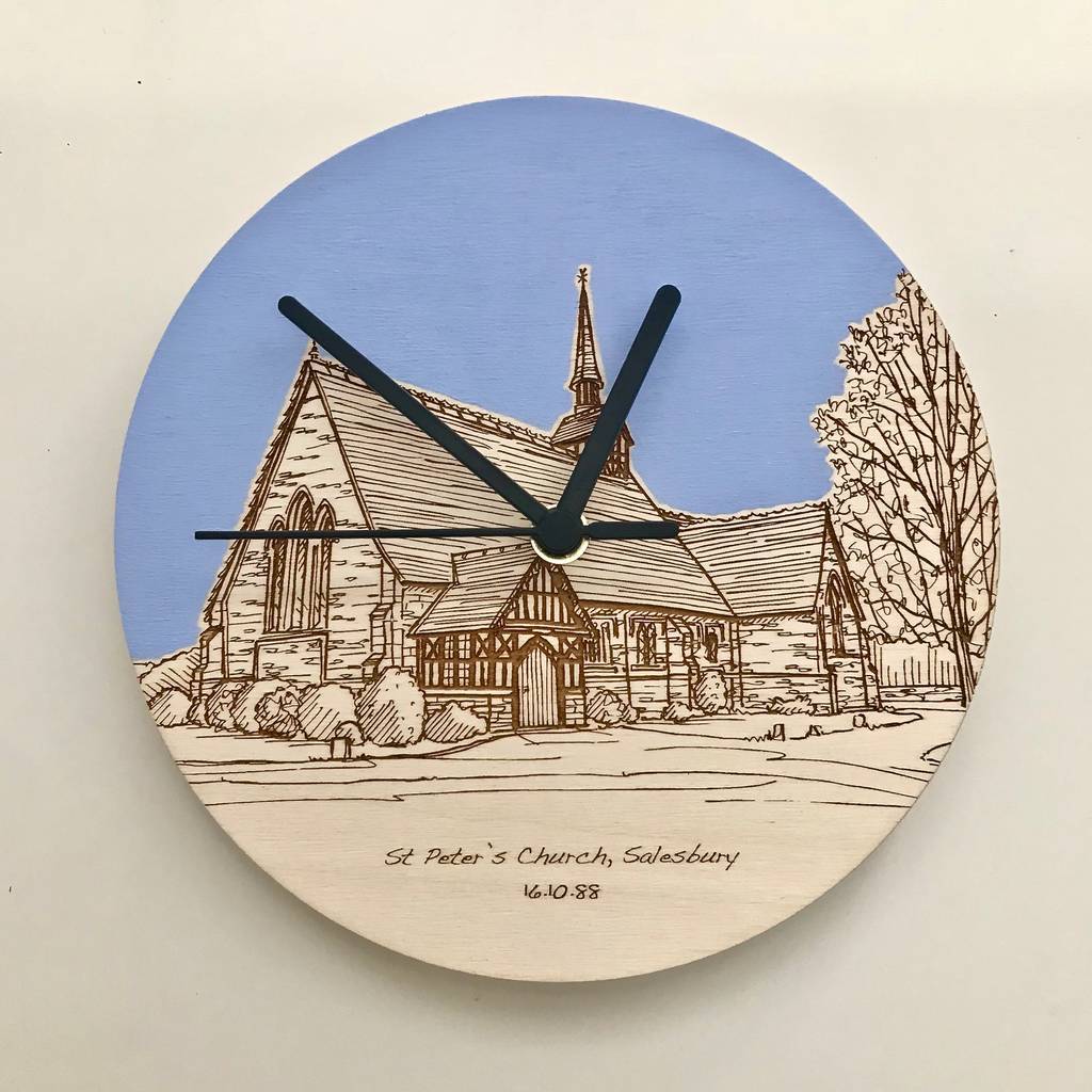 wedding venue bespoke hand made clocks by adam regester design