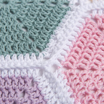 Honeycomb Baby Blanket Easy Crochet Kit, 7 of 10
