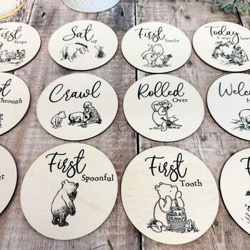 Pooh Milestone Discs For Baby's Firsts New Baby, 6 of 6