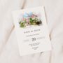 Watercolour Wedding Venue Save The Dates, thumbnail 1 of 4