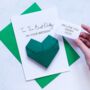 Best Mummy/Daddy Birthday Origami Heart Card, thumbnail 3 of 7