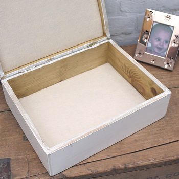 Personalised Wooden Christening Keepsake Box, 4 of 4