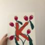 Personalised Floral Initial Painting, thumbnail 2 of 12