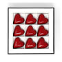 Red Heart Chocolates, Caramel And Hazelnut, Box Of 9, thumbnail 1 of 3
