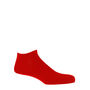 Oxford Stripe Scarlet And Classic Red Men's Trainer Socks, thumbnail 5 of 11