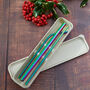Gift Box Set Of Three Rainbow Reusable Straws, thumbnail 1 of 2
