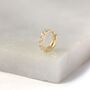 9ct Gold Pave Cz 8mm Helix Hoop 26 Ga Piercing, thumbnail 1 of 5