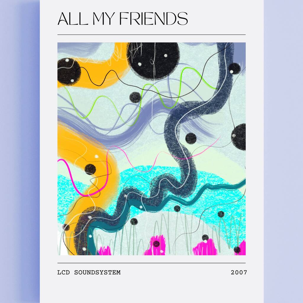 Lcd Soundsystem Inspired Abstract Art Print, 1 of 3