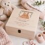 Personalised Baby Girl Dress Keepsake Gift Box, thumbnail 4 of 4