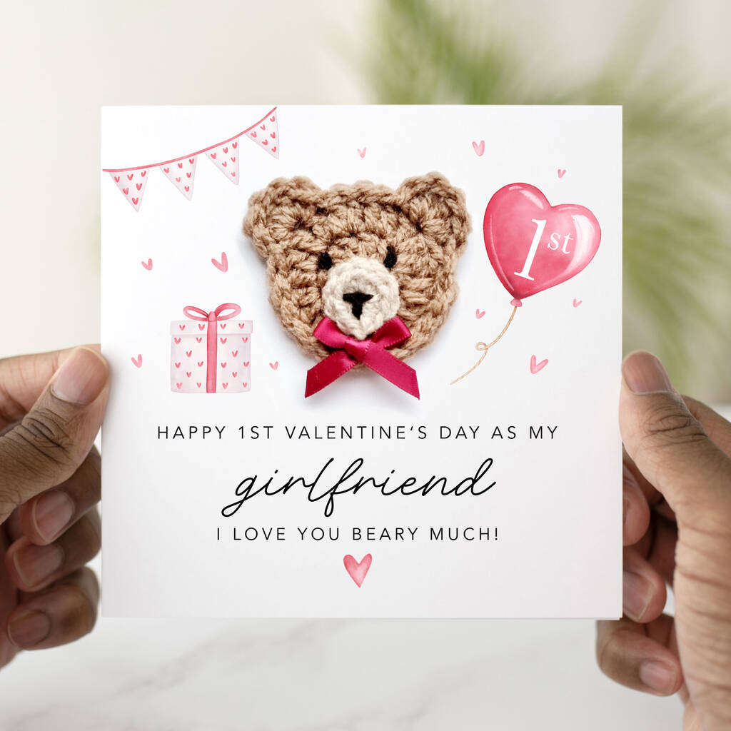 1st Valentine's As My Girlfriend Valentine's Day Card, 1 of 3