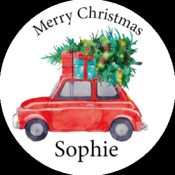 Personalised Car Merry Christmas Lollipop, 2 of 3