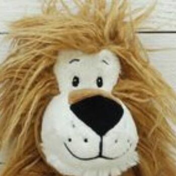 Soft Toy Plush Bad Hair Day Lion With Engraved Tag, 3 of 4