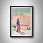 Obergurgl Ski Resort Austria Travel Poster Art Print, thumbnail 1 of 8