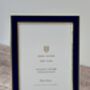 Isaac Jacobs Navy And Gold Tone Border Larger Photo Frame, thumbnail 2 of 3