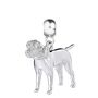 Border Terrier Dog Sterling Silver Charm, thumbnail 2 of 6