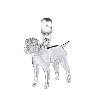 Border Terrier Dog Sterling Silver Charm, 2 of 6