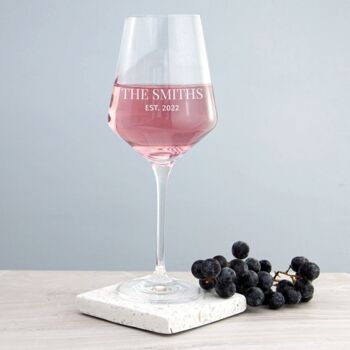 Personalised Special Date Wine Glass, 5 of 8