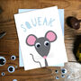 Happy Birthday Mouse 'Squeak' Card, thumbnail 3 of 3