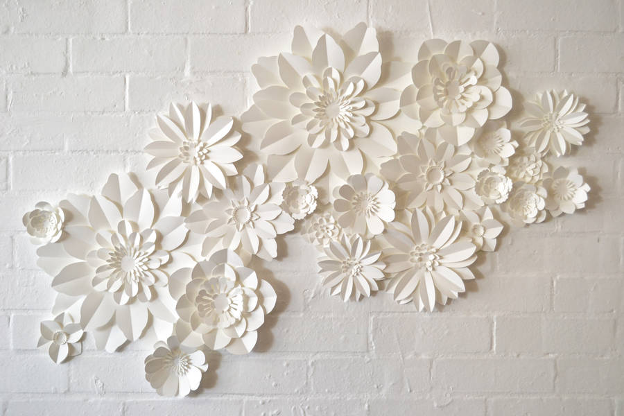 Set Of 22 Handmade Paper Flowers By May Contain Glitter