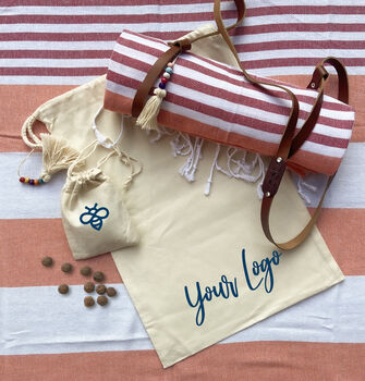 Personalised Beach Towel And Leather Strap, 11 of 12