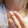 18k Gold Vermeil Plated Figaro Chain Necklace, thumbnail 2 of 6