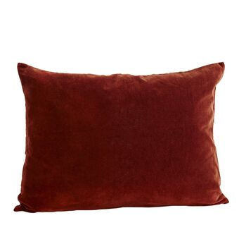 Large Rectangular Velvet Cotton Cushion, 2 of 6