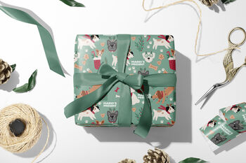 Personalised Christmas Dogs Wrapping Paper, 3 of 6