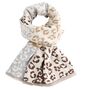 Cream Leopard Print Cozy Winter Scarf, thumbnail 3 of 7