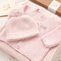 Toffee Moon Baby Girl's Pale Pink Personalised Cardigan, thumbnail 4 of 12