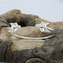 Fox Bangle In Silver With Rubies, thumbnail 1 of 3